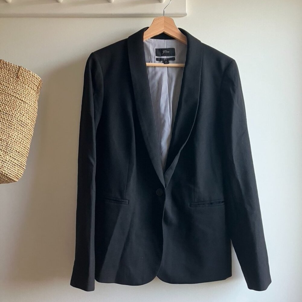 J. Crew Parke Wool Blazer Black 14
